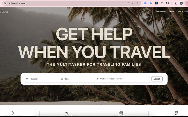 Tutti Vacation — Building a Custom Marketplace for Vacation Services