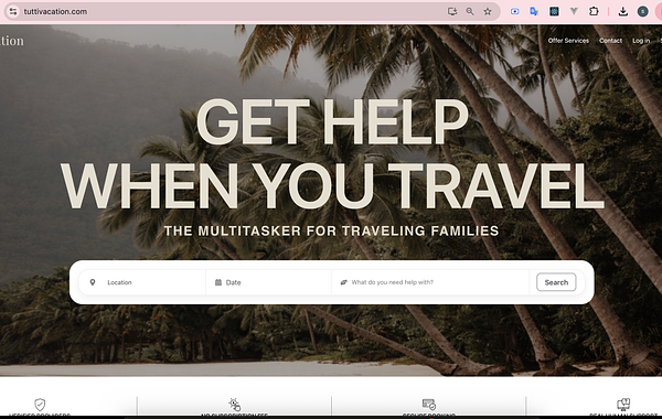 Tutti Vacation — Building a Custom Marketplace for Vacation Services